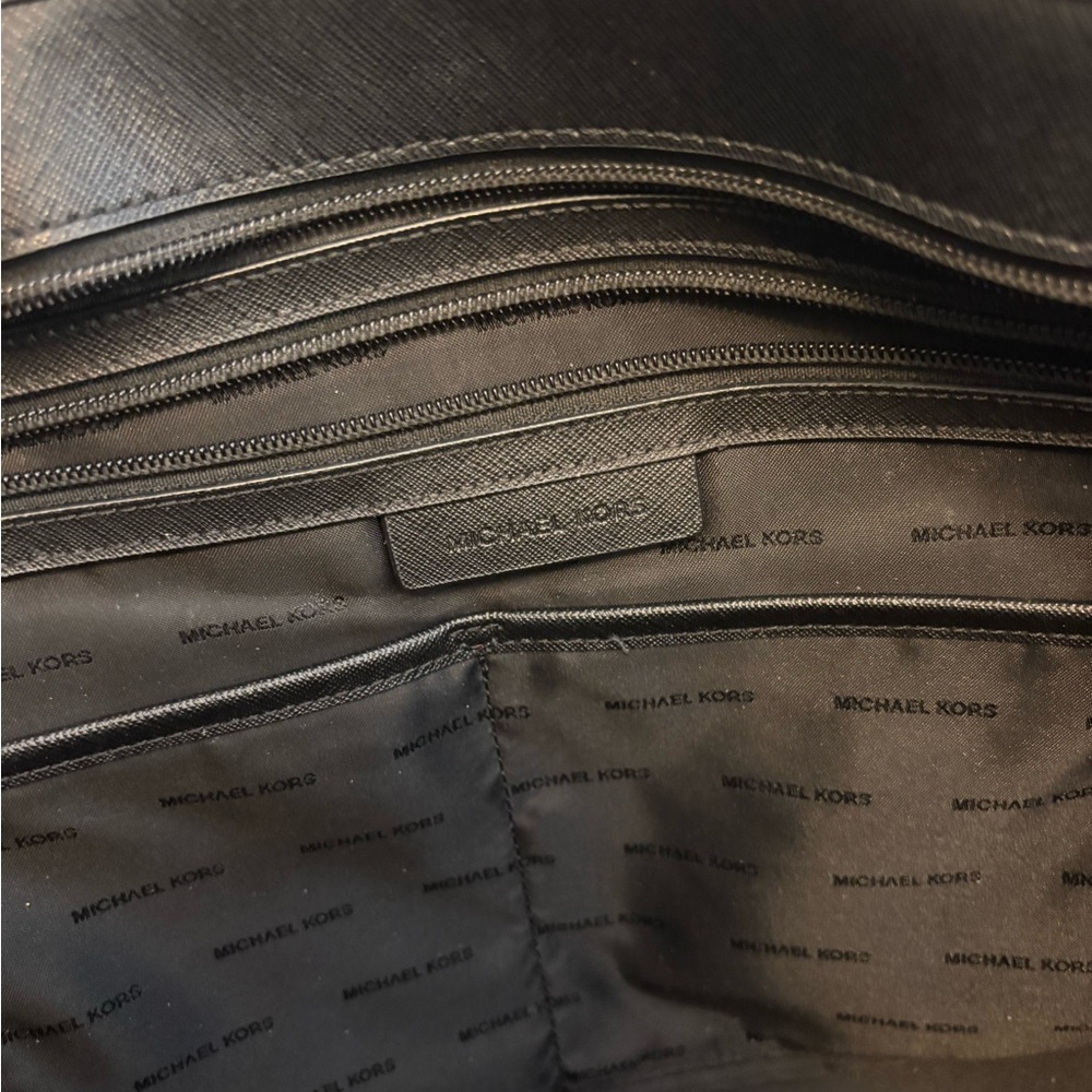 Michael Kors Black Saffiano Leather Tote Bag - Picture 2 of 6